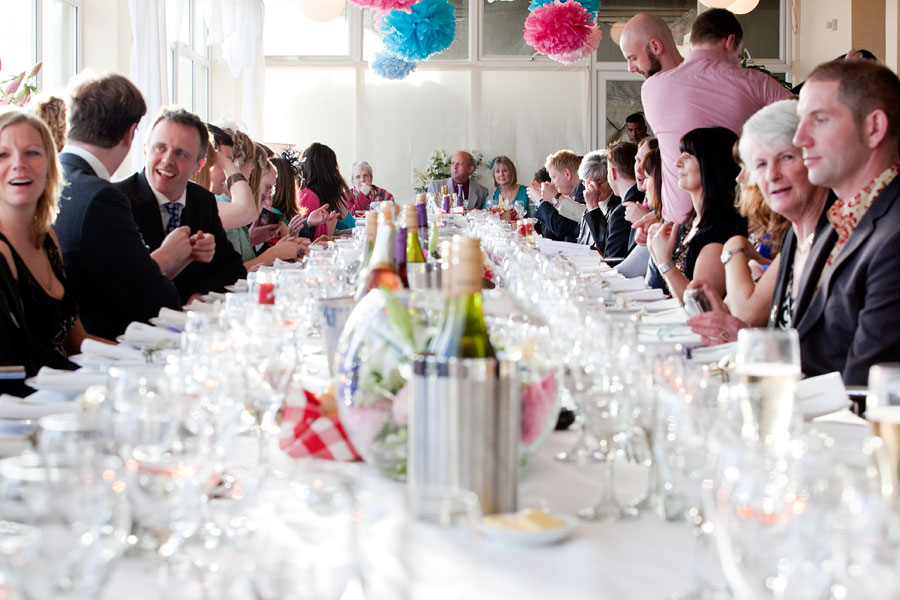 Photos of wedding reception in Brighton
